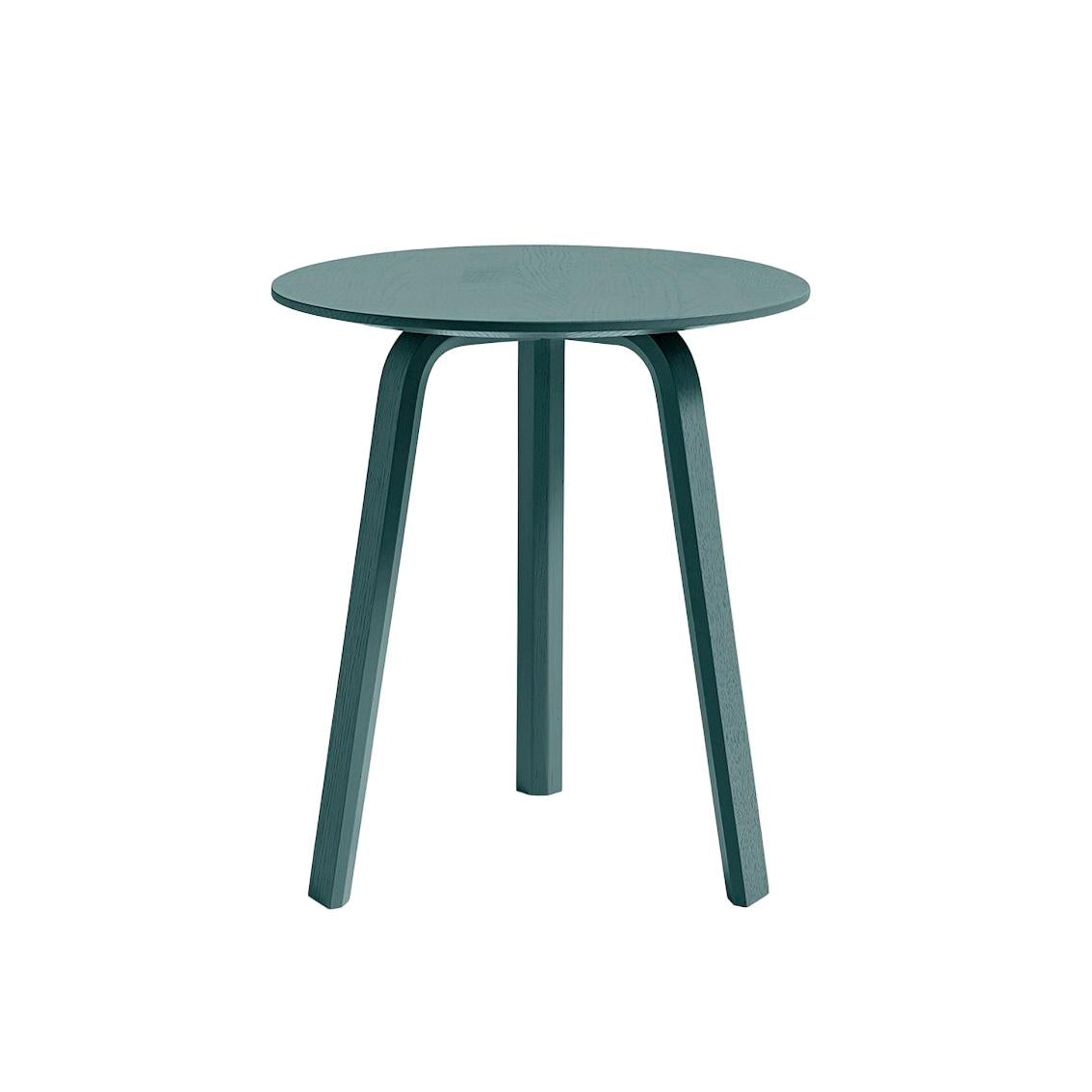 HAY Bella bijzettafel Ø45 H49 Brunswick Green gelakt eiken