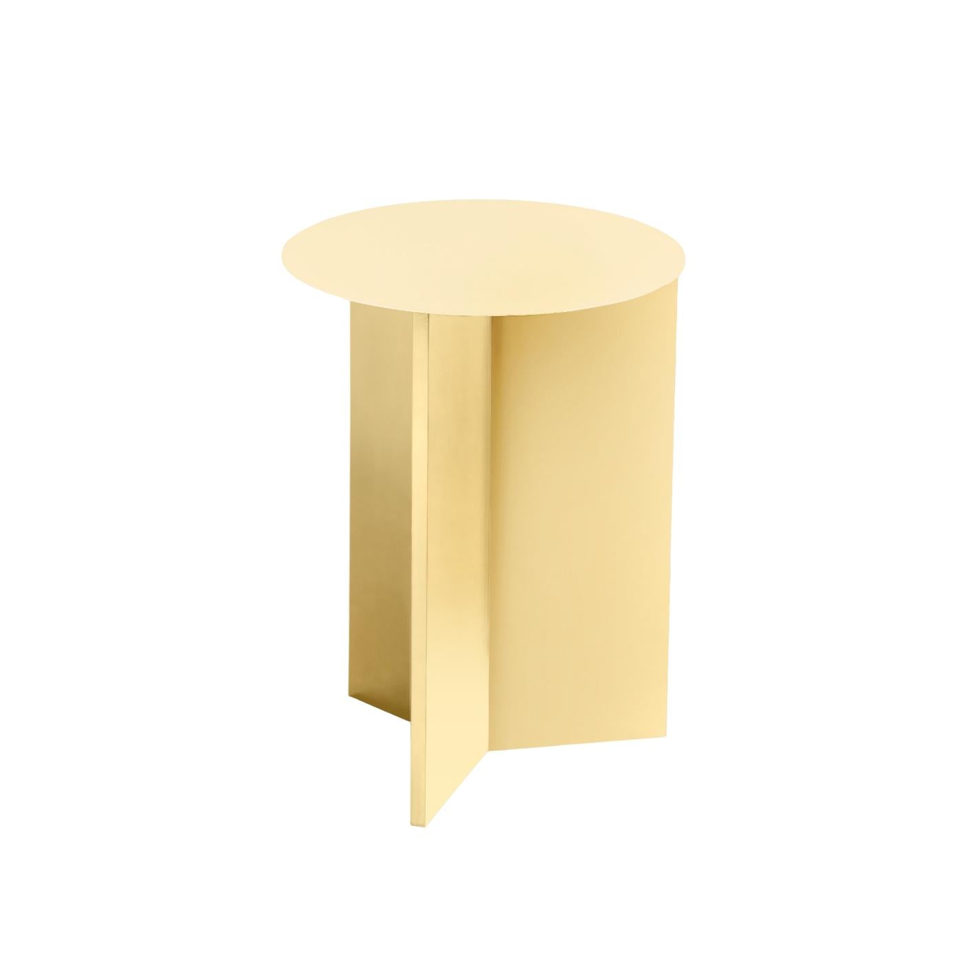 HAY Slit bijzettafel Ø35 light yellow