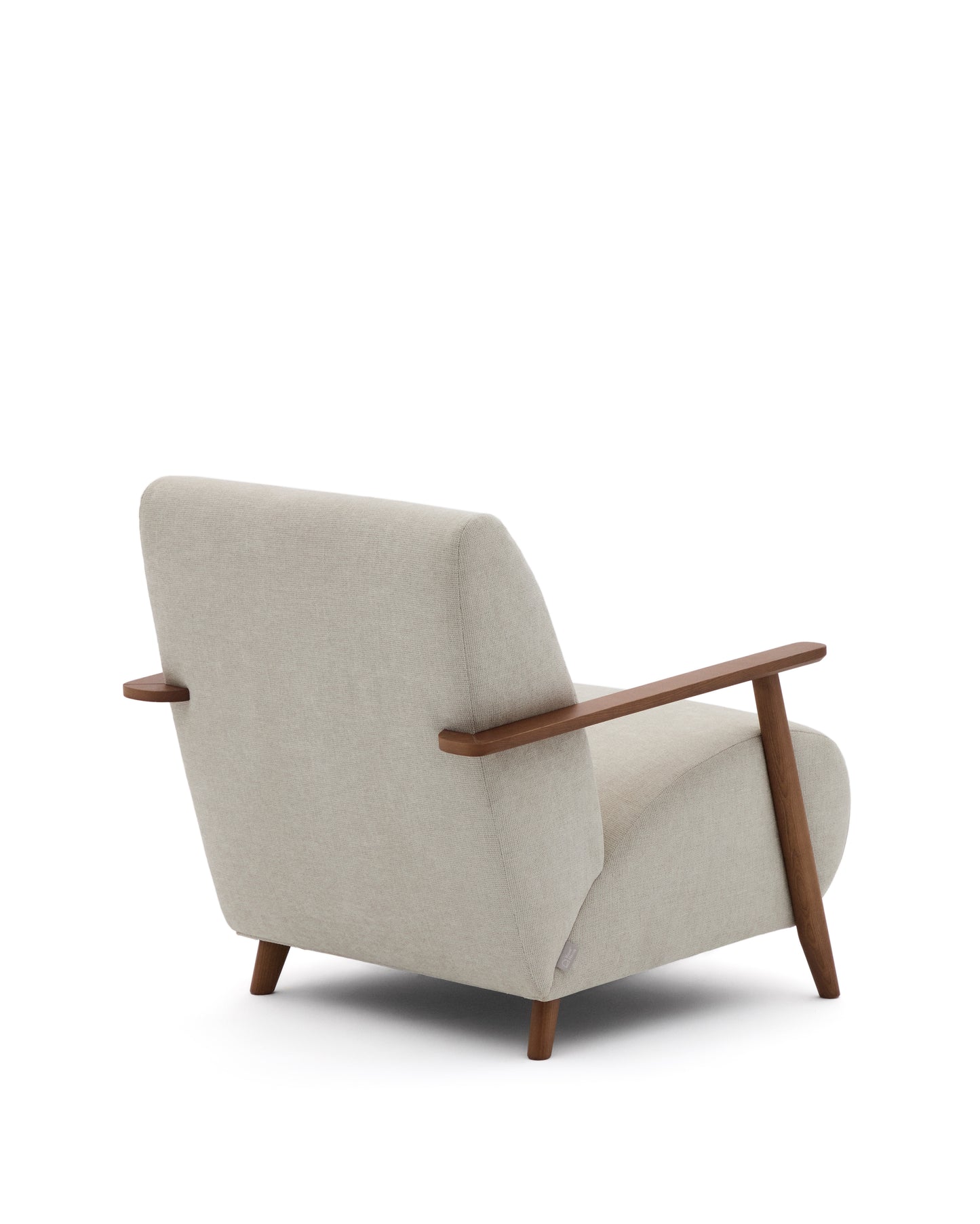 Kave Home Meghan fauteuil Pearl walnoot