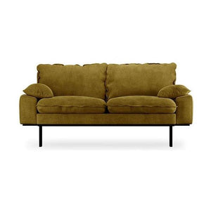 HKliving Retro 2-zitsbank Royal Velvet Olive