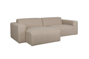 Zuiver Milka 3-zits bank links Cappuccino