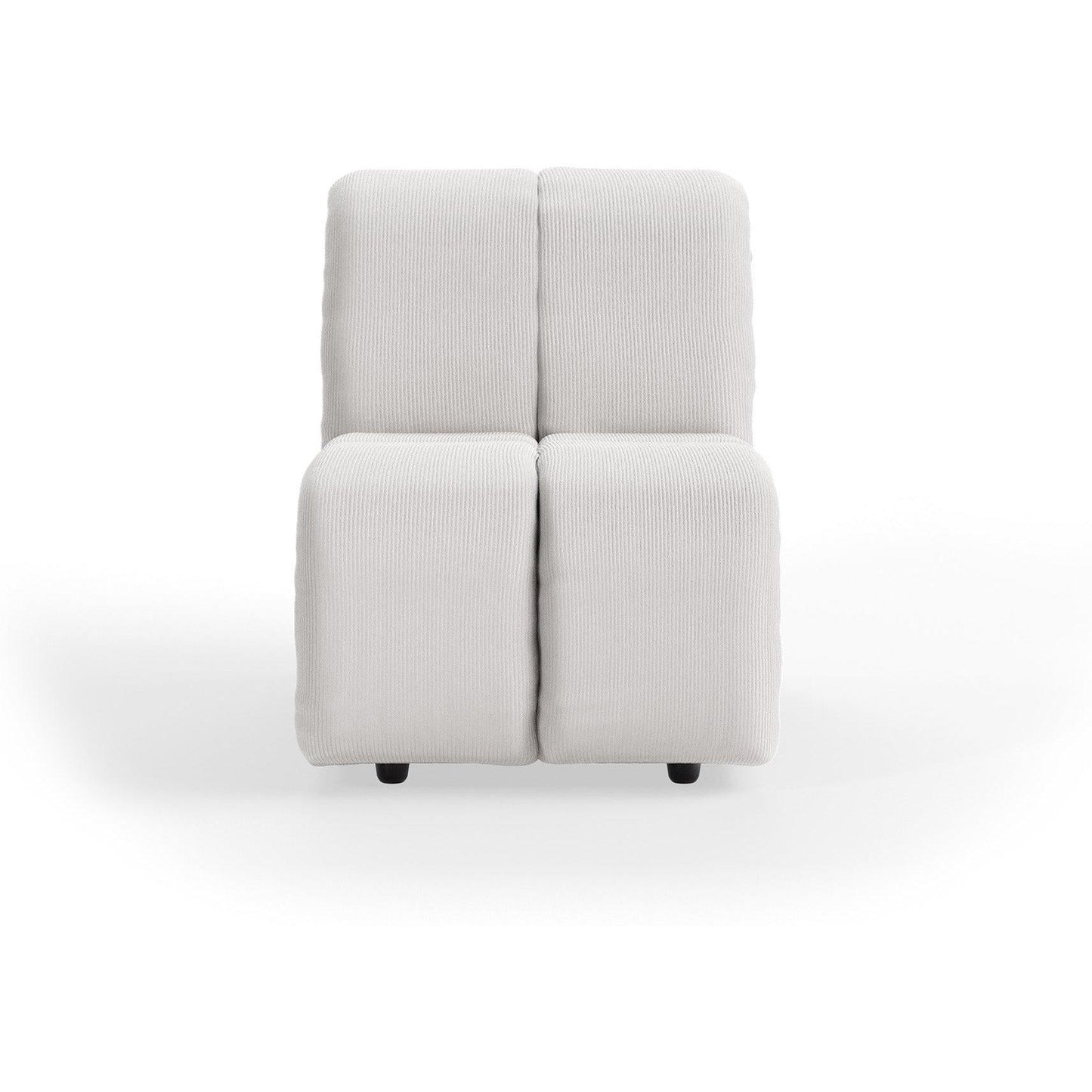 HKliving Wave bank middle small Corduroy Rib Cream