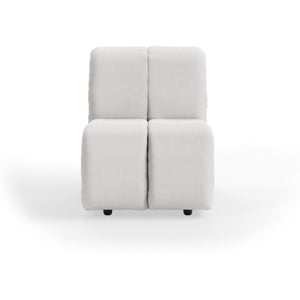 HKliving Wave bank middle small Corduroy Rib Cream