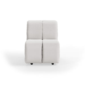 HKliving Wave bank middle small Corduroy Rib Cream
