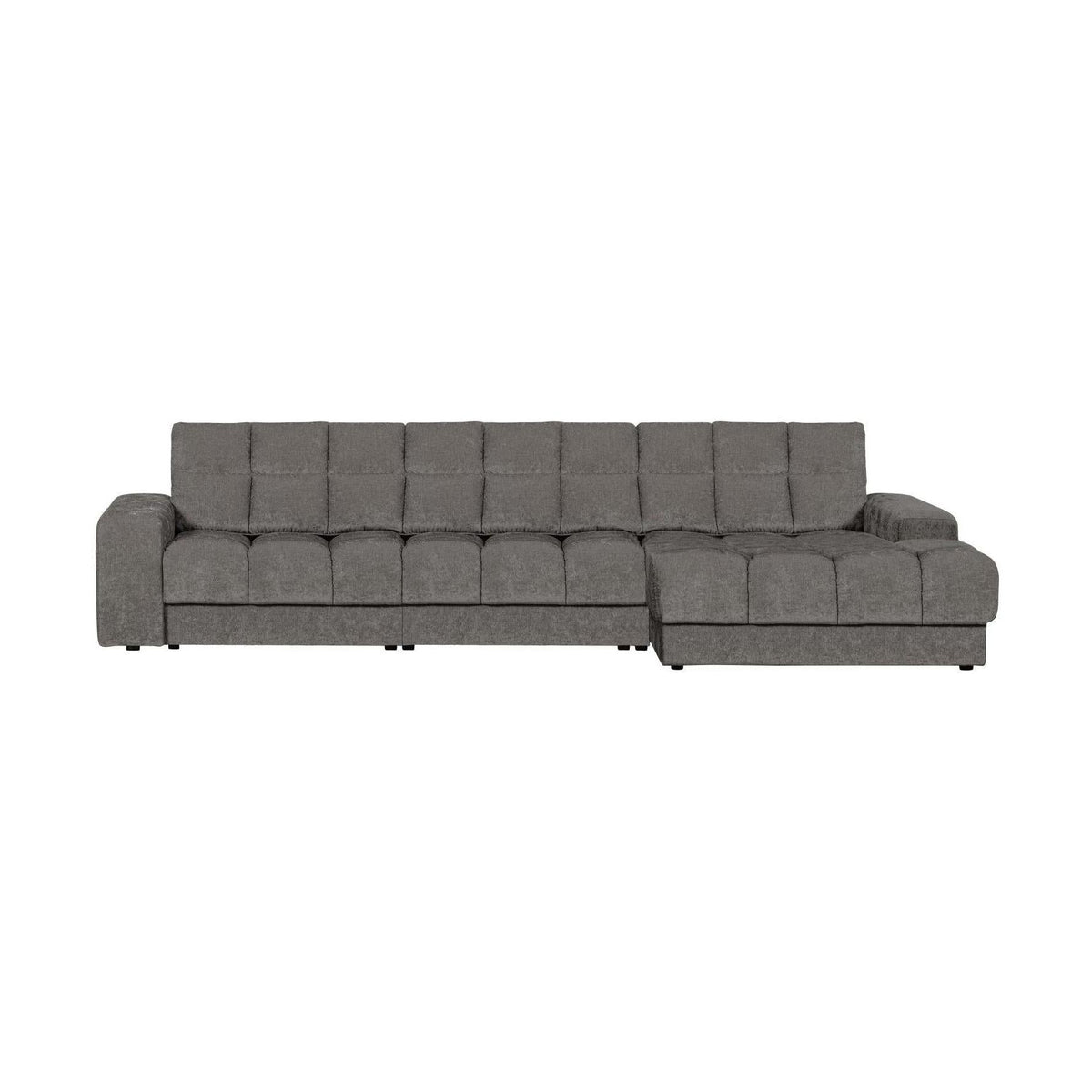 WOOOD Second Date chaise longue bank rechts velvet Grijs
