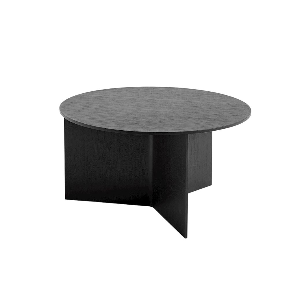 HAY Slit salontafel Ø65 zwart gelakt eiken