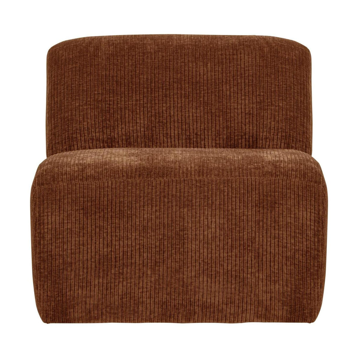 WOOOD Mojo Base 1-zits bank rib Roestbruin