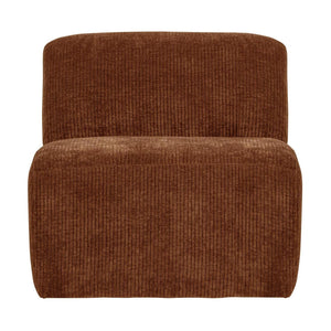 WOOOD Mojo Base 1-zits bank rib Roestbruin