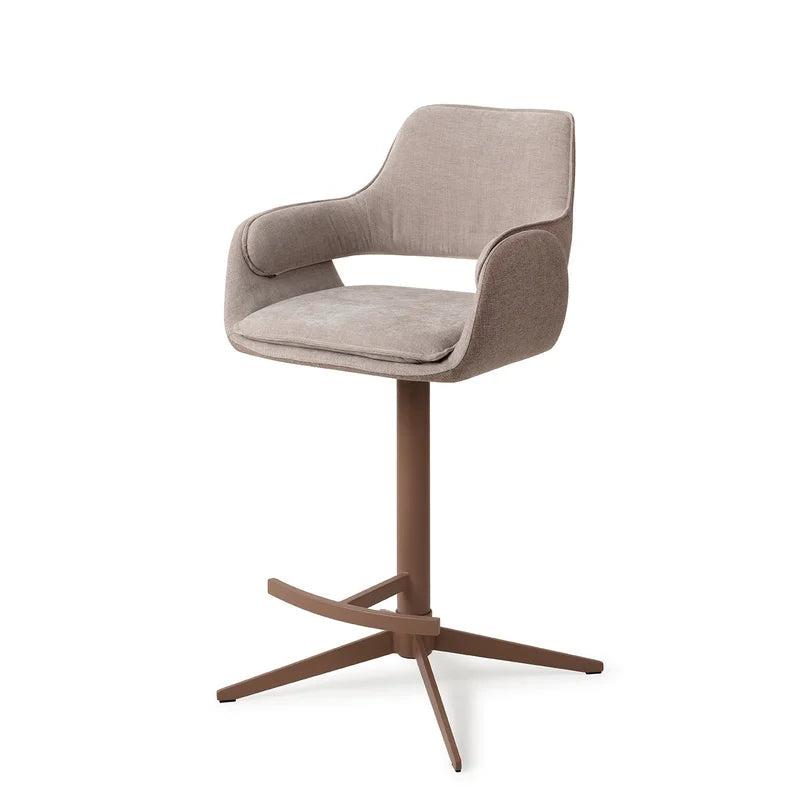 Jesper Home Oketo barkruk H65 No Grey Mouse