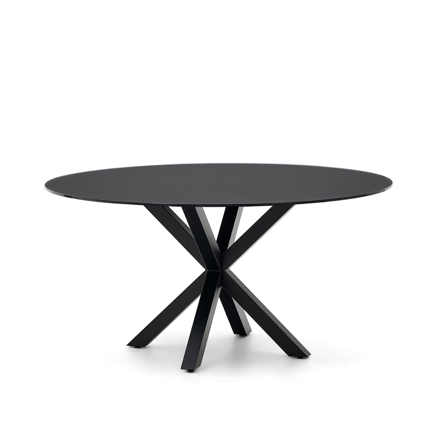Kave Home Argo eettafel rond Ø150 Black/Black