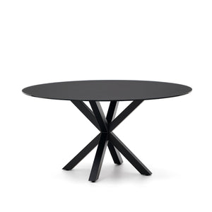 Kave Home Argo eettafel rond Ø150 Black/Black