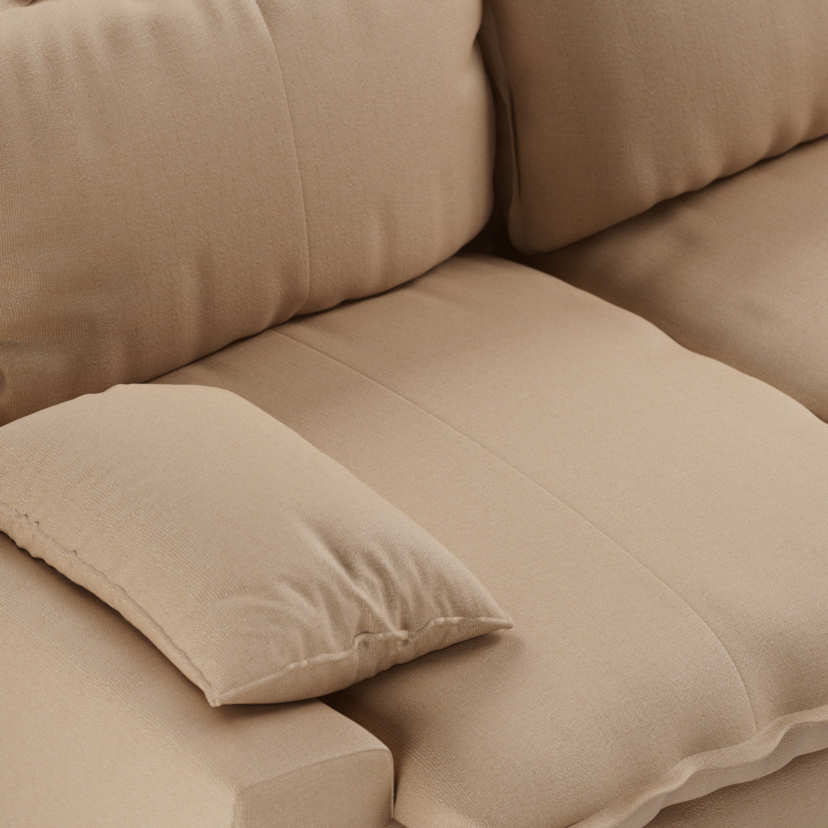 HKliving Retro 3-zitsbank Knotted Sand