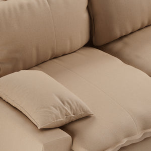 HKliving Retro 3-zitsbank Knotted Sand