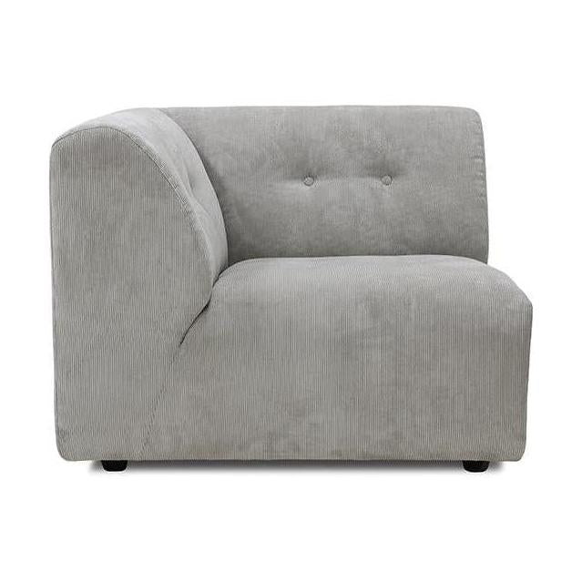 HKliving Vint bank left Corduroy Rib Cream