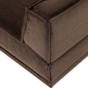 WOOOD Manu 3-zitsbank chaise longue links Bruin