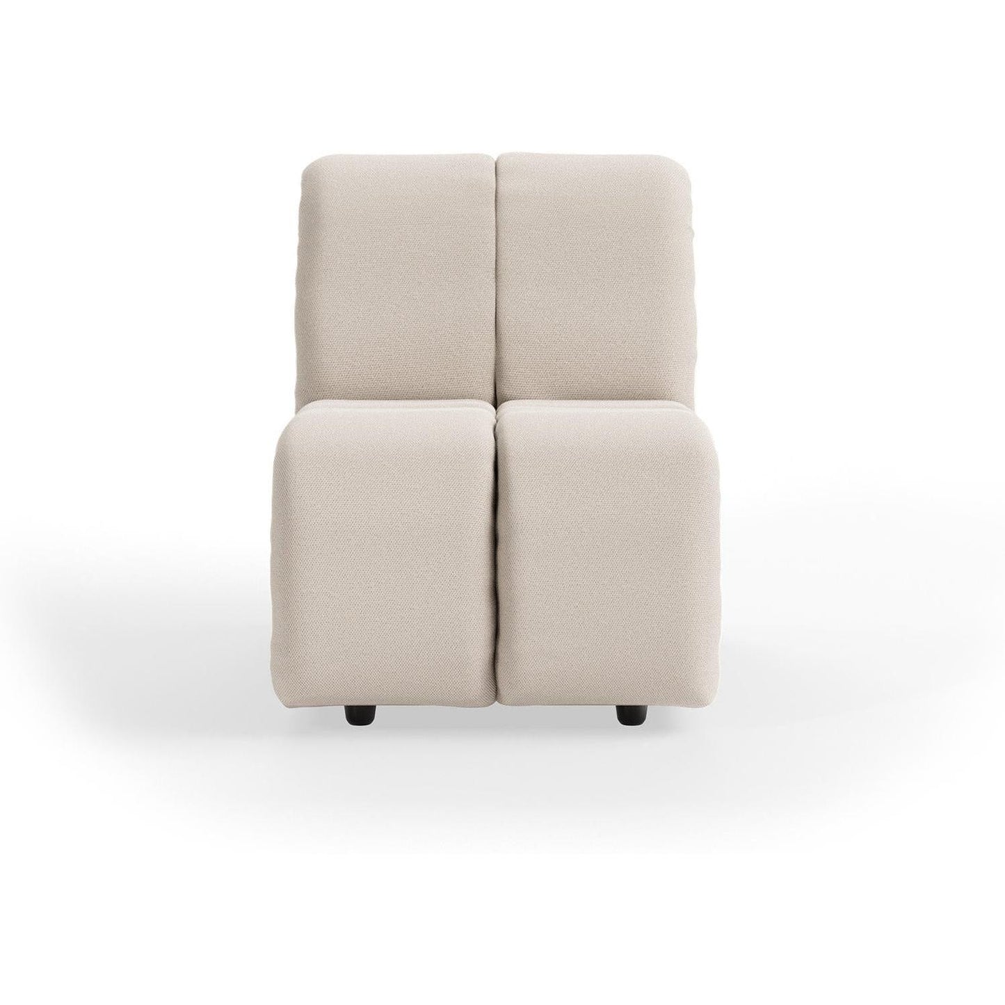 HKliving Wave bank middle small Cosy Beige