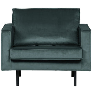 WOOOD Rodeo fauteuil velvet Petrol