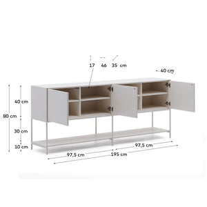 Kave Home Vedrana dressoir Wit