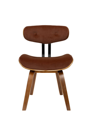 Dutchbone Blackwood eetkamerstoel Walnut/Brown