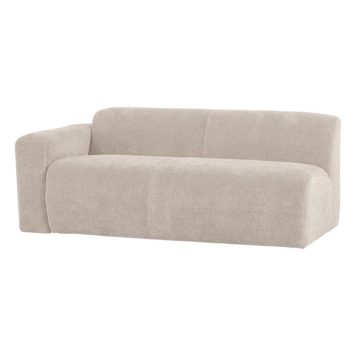WOOOD Mojo Base 2-zits bank arm links rib Ecru