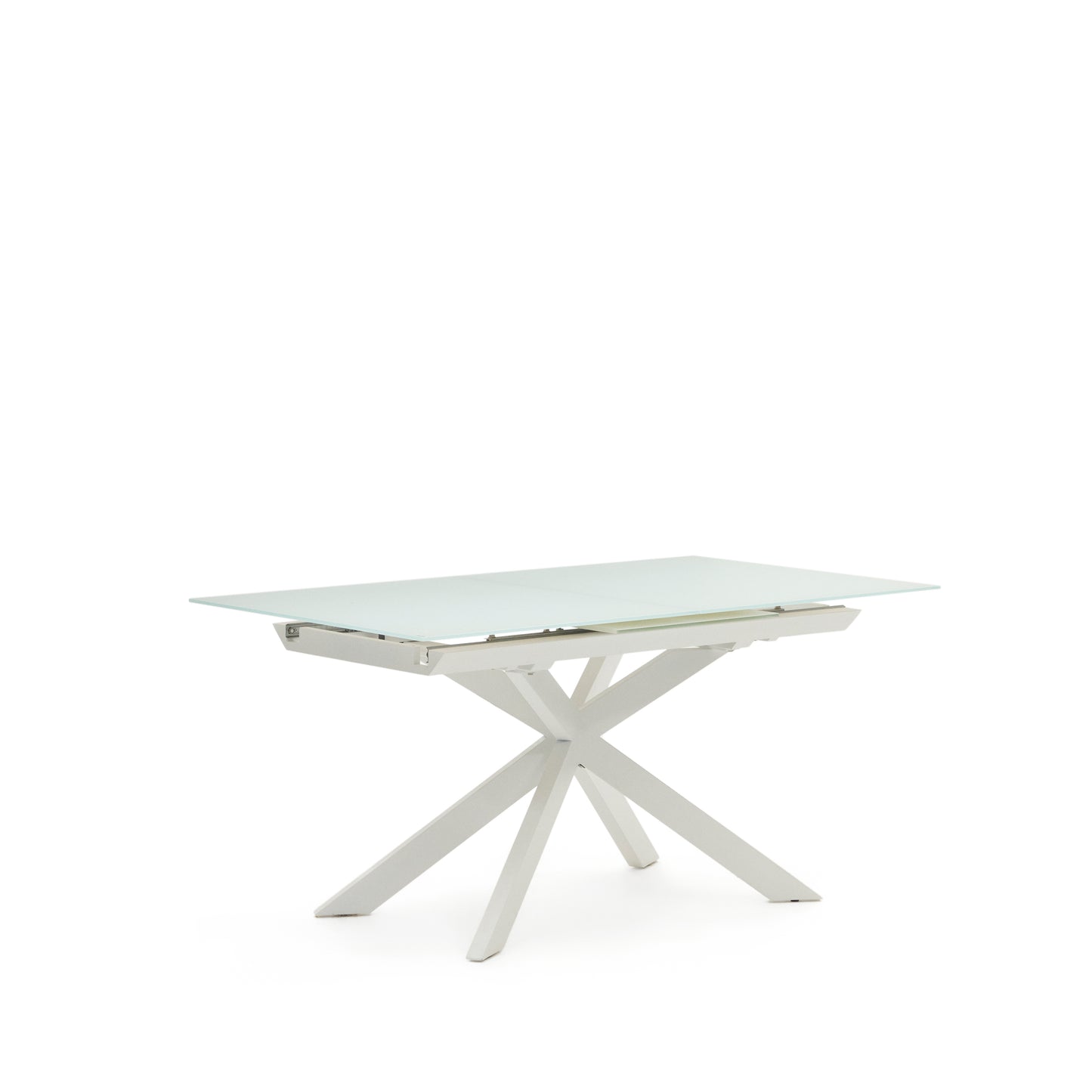 Kave Home Atminda eettafel uitschuifbaar rechthoek 160x90 cm White