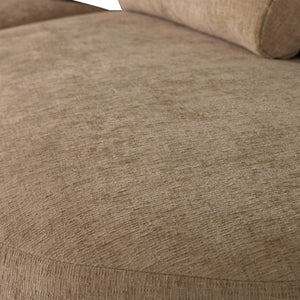 WOOOD Batavier 4-zits bank halfrond velvet Lichtbruin Melange