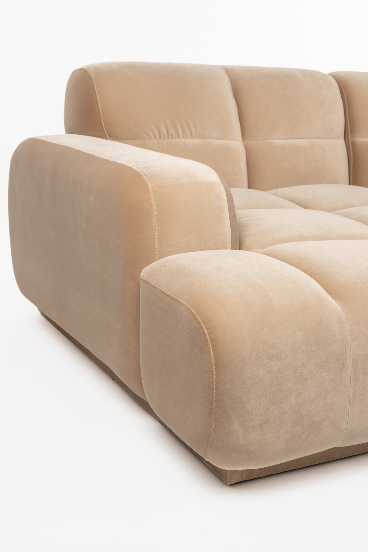 Zuiver Hazel 3,5-zitsbank Chaise Longue links Beige