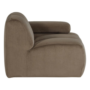 WOOOD Mojo 1-zits bank arm rechts velvet Taupe