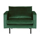 WOOOD Rodeo fauteuil velvet Bosgroen