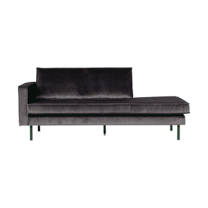 WOOOD Rodeo daybed links velvet Antraciet