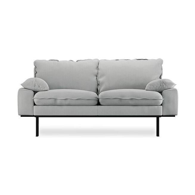HKliving Retro 2-zitsbank Corduroy Rib Cream