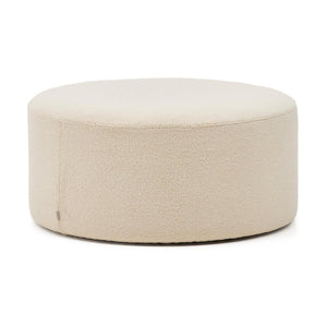 Kave Home Kaeli poef Ø90 cm bouclé Ecru