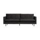 WOOOD Rodeo Classic 2,5-zits bank velvet Antraciet