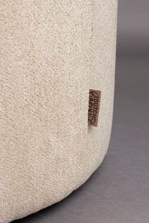 Dutchbone Rocca poef Latte