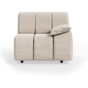 HKliving Wave bank right low arm Cosy Beige