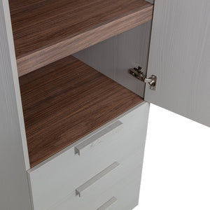 WOOOD Rens 1-deurs legkast Pebble Grey