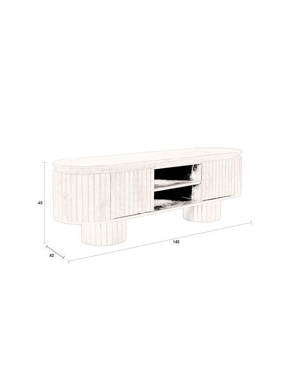 Dutchbone Kenji dressoir Walnoot