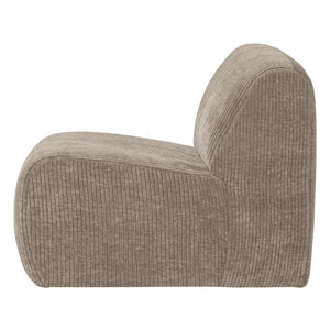 WOOOD Mojo Base 1-zits bank rib Donkerzand