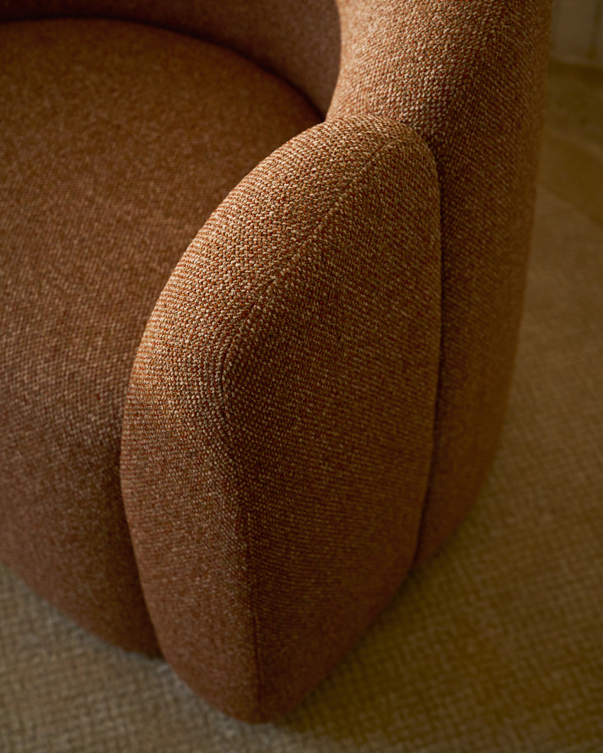 Kave Home Corvena fauteuil 85 cm chenille Terracotta