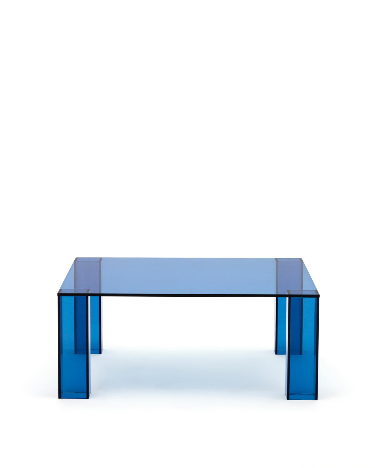 Kave Home Adularia bijzettafel 85x85 cm Blauw