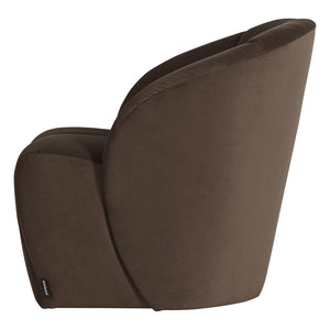 WOOOD Mojo draaifauteuil velvet Bruin
