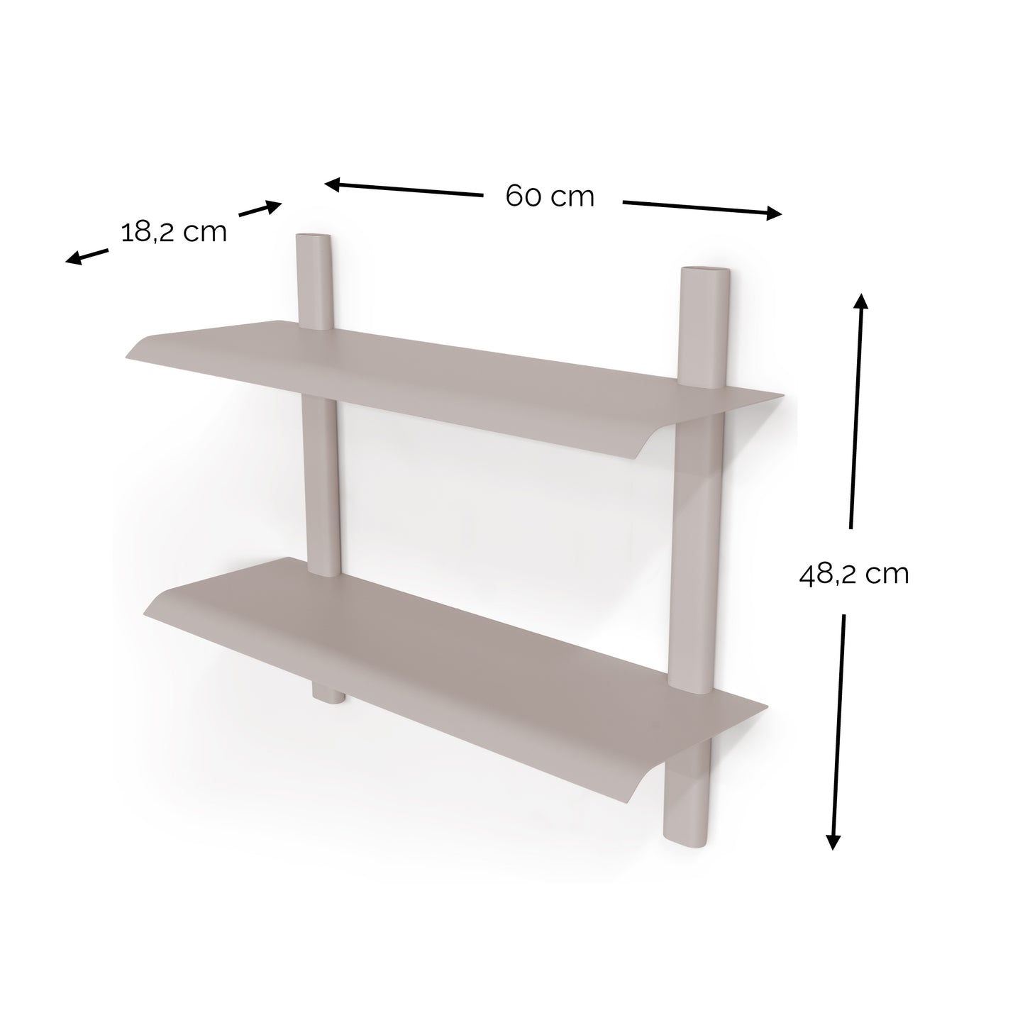 Spinder Design Hola 3 wandplank Silky Taupe