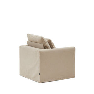 Kave Home Nora fauteuil 92x90 cm Taupe