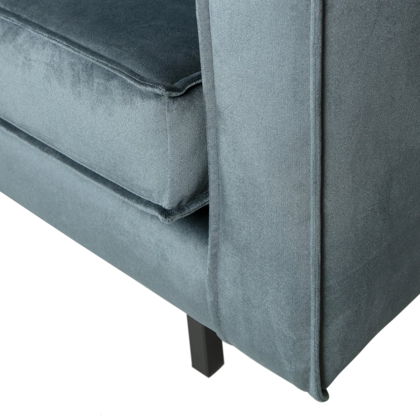 WOOOD Rodeo hoekbank links velvet Groenblauw