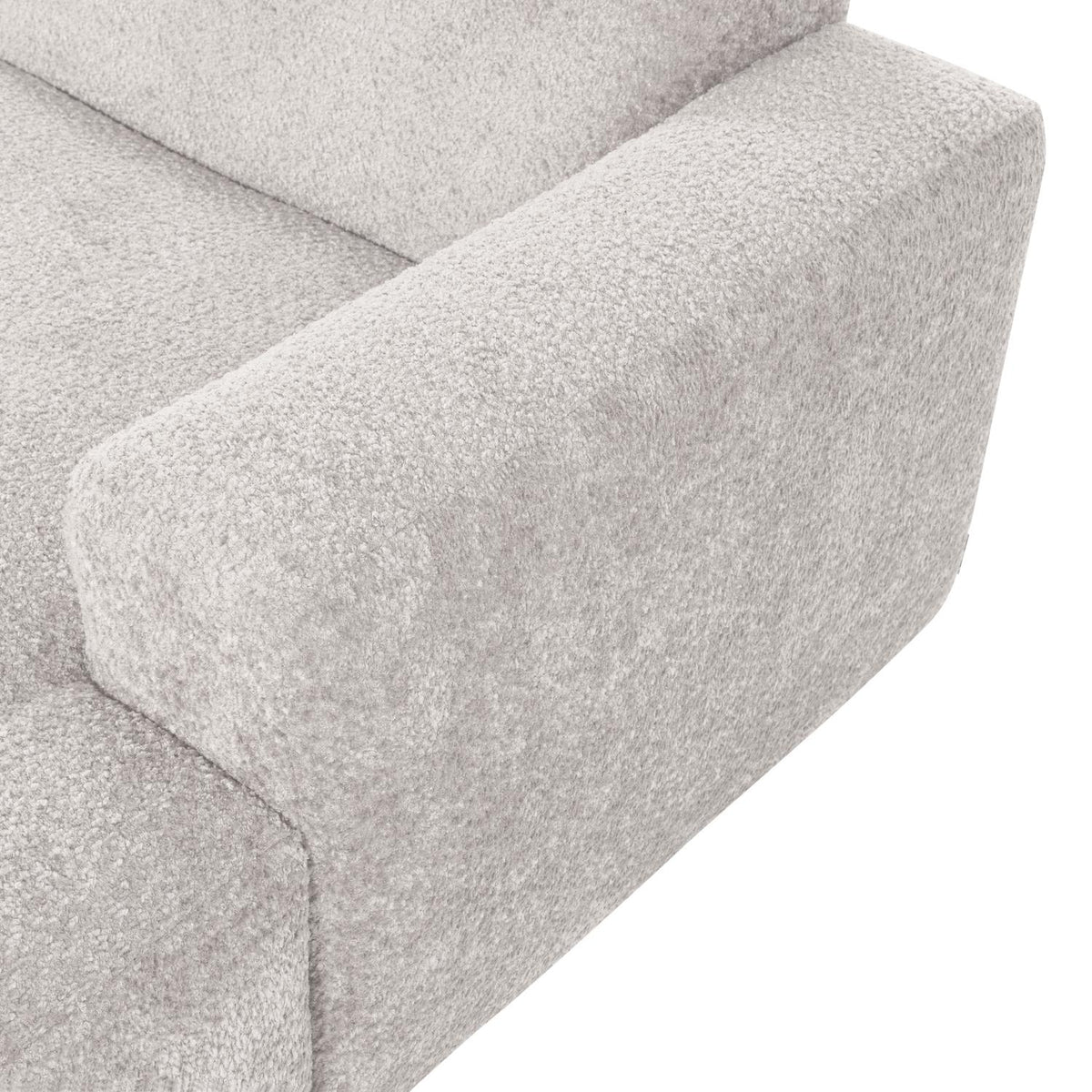 WOOOD Mojo Base chaise longue bank arm rechts wollig Ecru