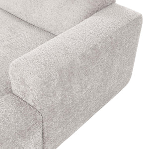 WOOOD Mojo Base chaise longue bank arm rechts wollig Ecru