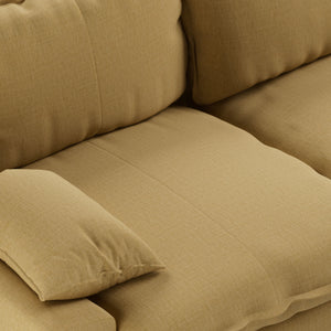 HKliving Retro 4-zitsbank Cocoon Beige