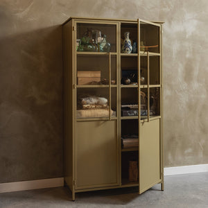 WOOOD Exhibit vitrinekast Khaki