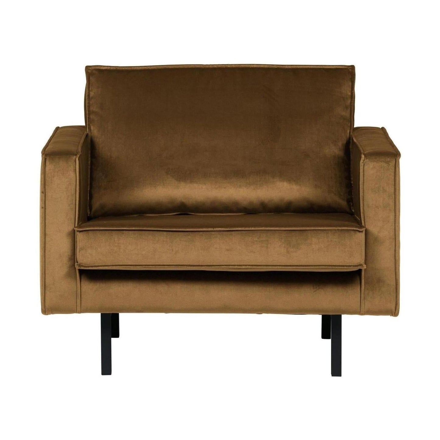 WOOOD Rodeo fauteuil velvet Honinggeel