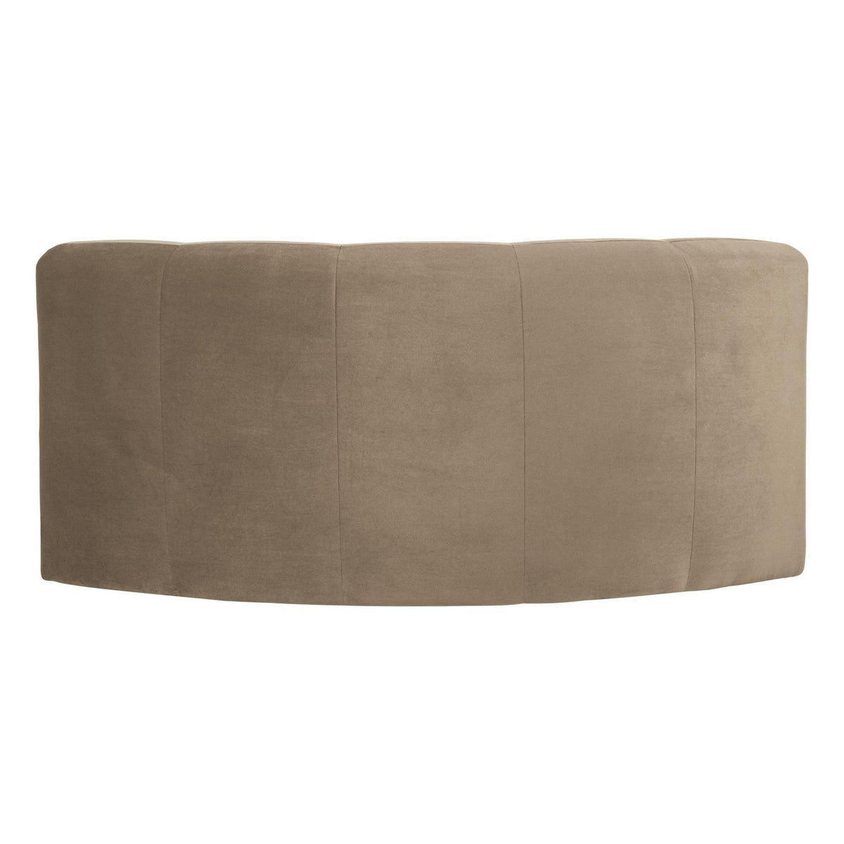 WOOOD Mojo Base eetbank halfronde hoek rugleuning velvet Khaki